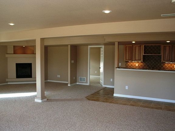 Recreation Room with Wet Bar and Fireplace