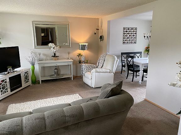 The living room on the main level