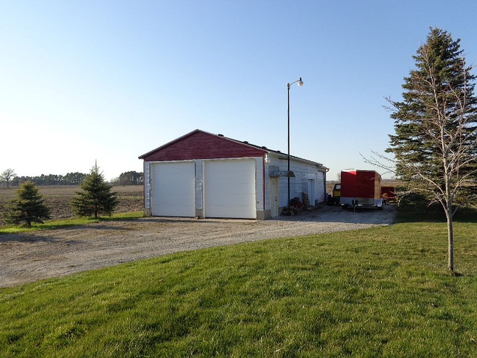 24x54 heated extra garage with electric.