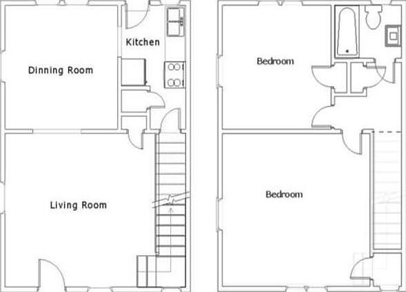 Floor plan- does not show private basement that has washer and dryer provided