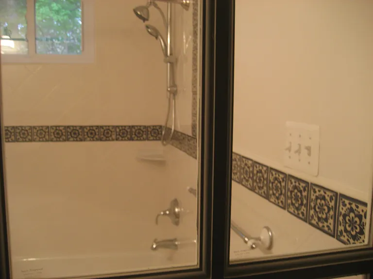 Bathroom. Shower.Window. Tile