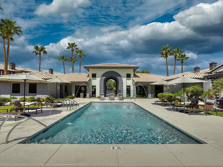 Resort Style Pool with Lounge Seating