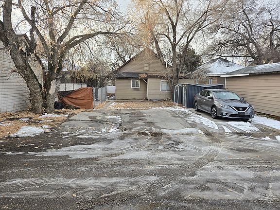 Parking spaces and entrance to unit #3