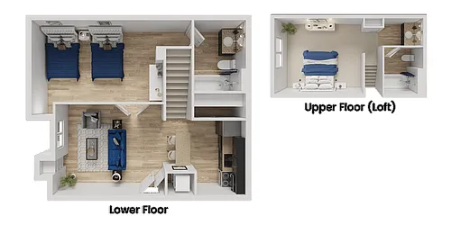 Floor plan Two Bedroom