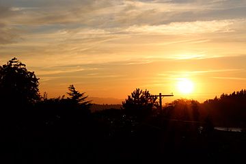 From the upper front deck