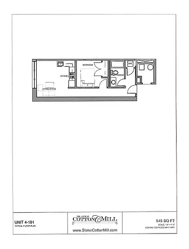Floor plan 1BR bldg IV