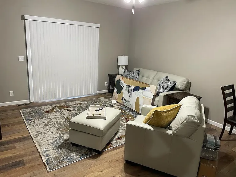 Living Space shown with furniture