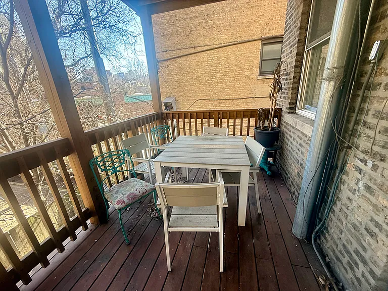 Rear deck area