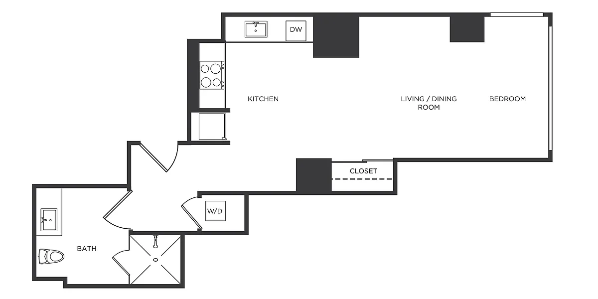 Floor plan Studio-SS