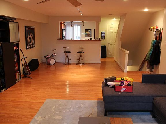 Living room (outdoor patio is to your back).