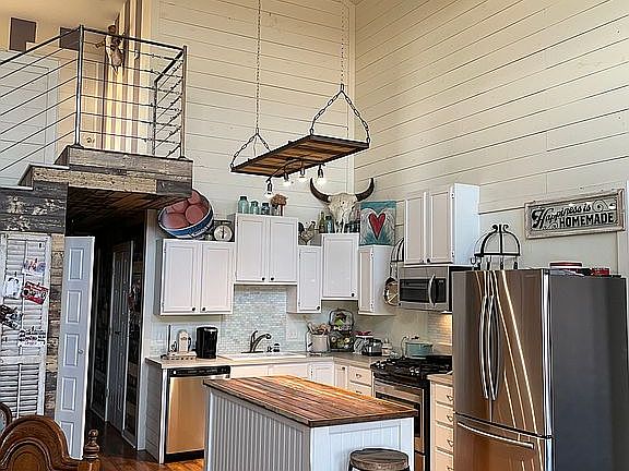 Open kitchen and dining