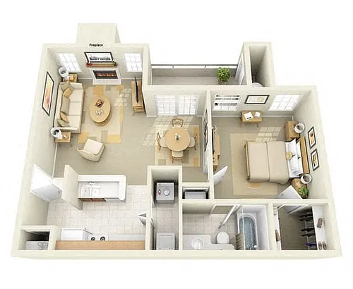 Floor plan Memorial LP