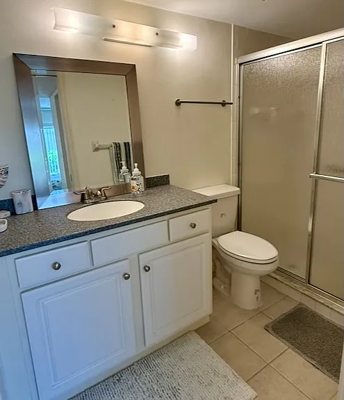 primary en suite with walk-in shower