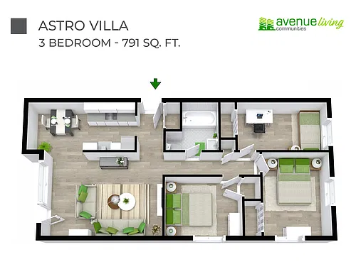 Floor plan - 3 Bedroom