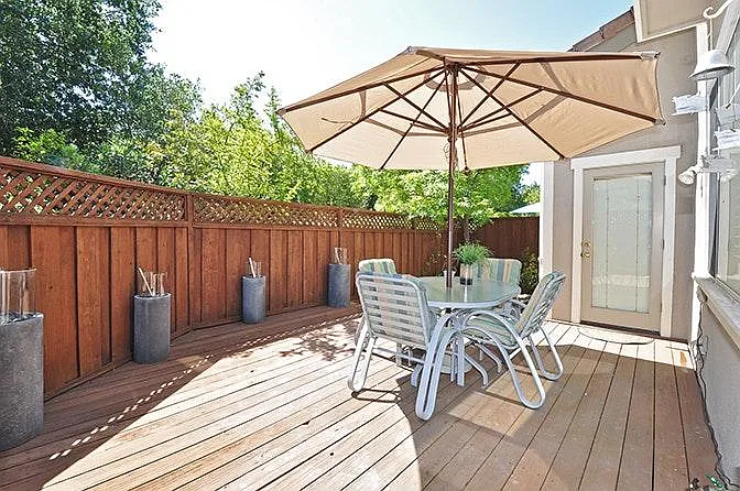 Large patio for outdoor entertaining