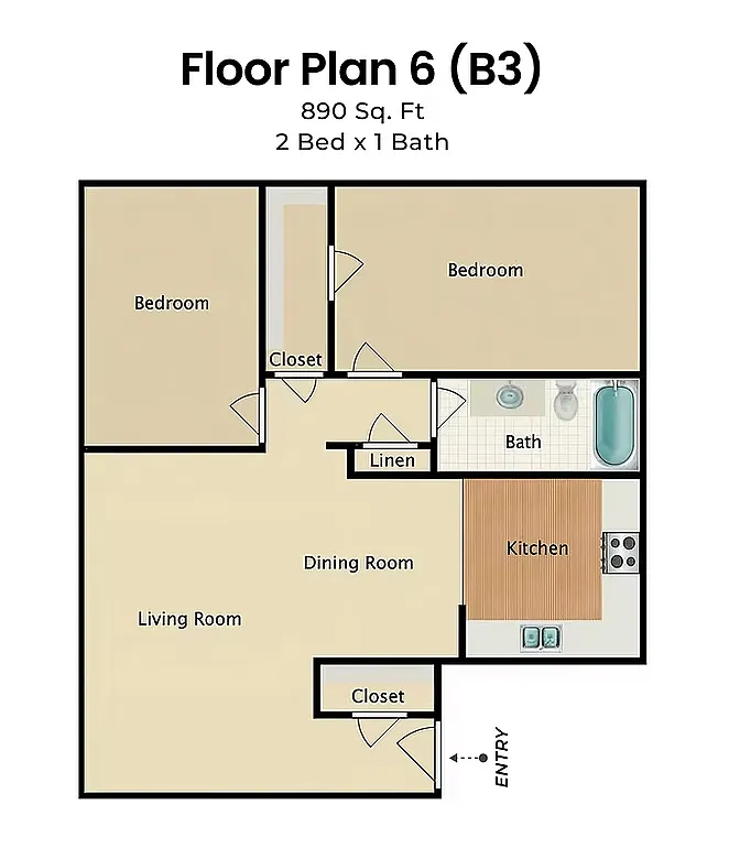 Floor plan Floor Plan B3