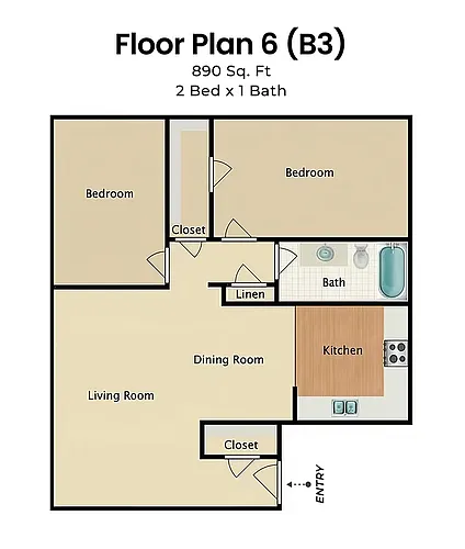 Floor plan Floor Plan B3