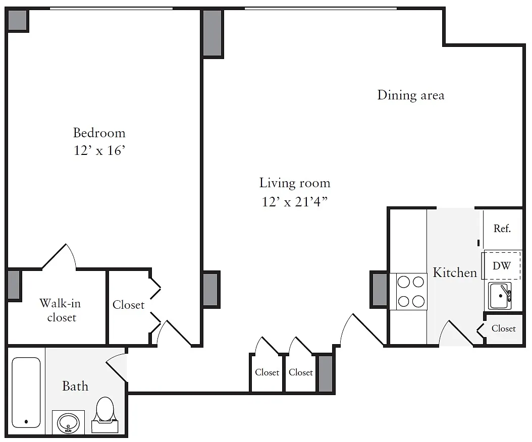 Floor plan A1-960sq-Tier26