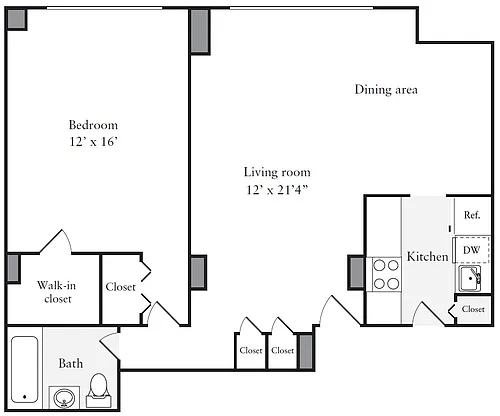 Floor plan A1-960sq-Tier26