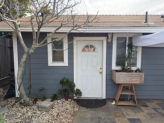 Front door to ADU apartment