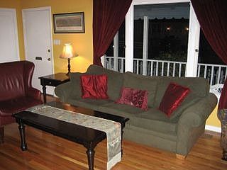 Front Room overlooking front porch and yard
