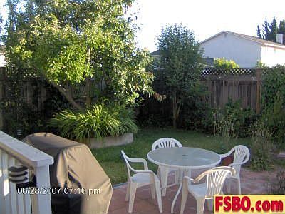 lovely private back yard