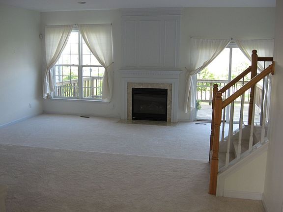 Gas Fireplace and New Wall to Wall Carpets