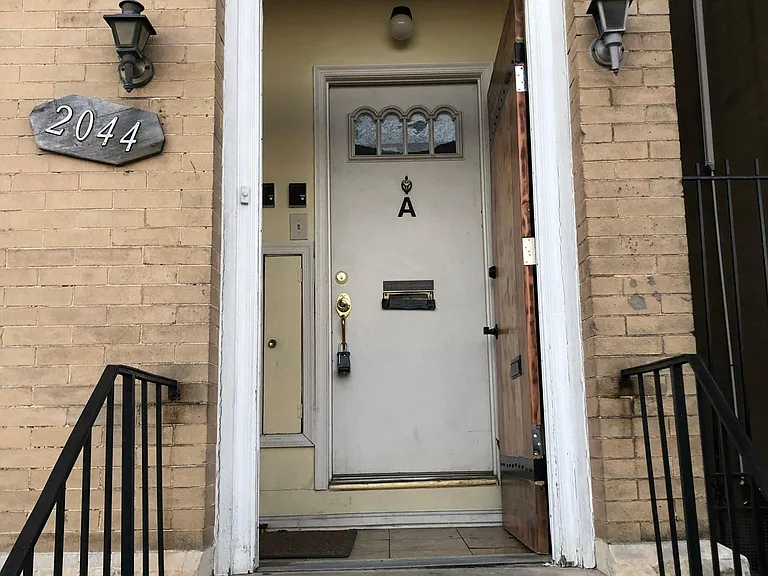 Door to building