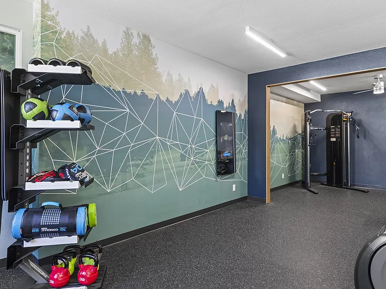 Updated Fitness Center at 2000 Lake Washington Apartments in Renton, WA 98056