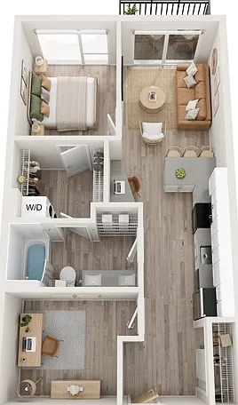 Plan B13 | 1 bedroom + den, 1 bathroom Plan B13 | 1 bedroom + den, 1 bathroom