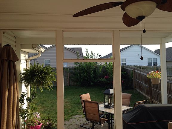 Backyard from porch