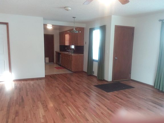 Main floor living room and kitchen