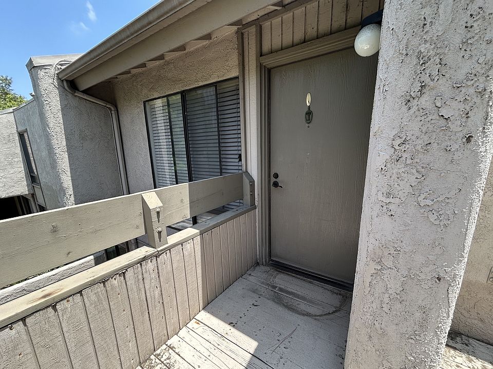 Front door with patio overlooking Craig Regional Park.