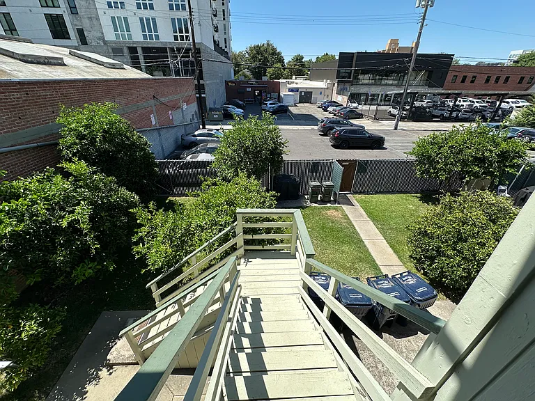 View from back door landing.