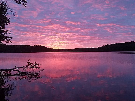 sunrise on lake