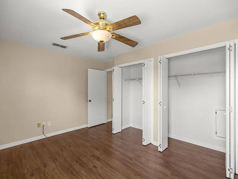View of the second bedroom closets