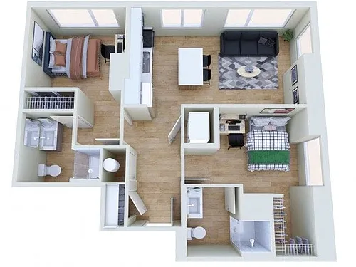 Floor plan 2x2 Select