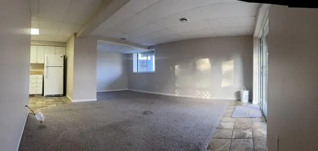 Living room, dining room, kitchen