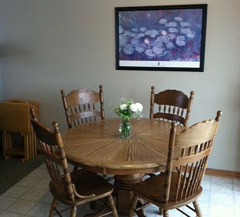 dining room newly painted
