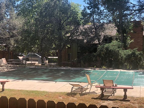 the swimming pool and the club house