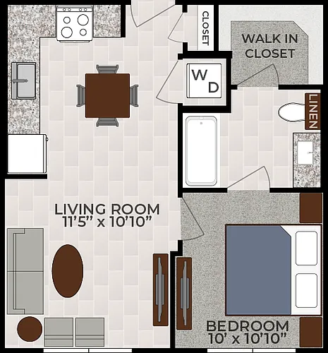 Floor plan 1X1