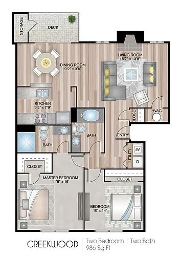 Floor plan Creekwood