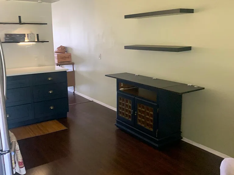 View from den into kitchen