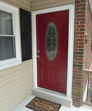 Welcoming front porch entrance