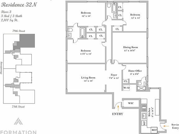 2nd image of 230 W 79th St #32N