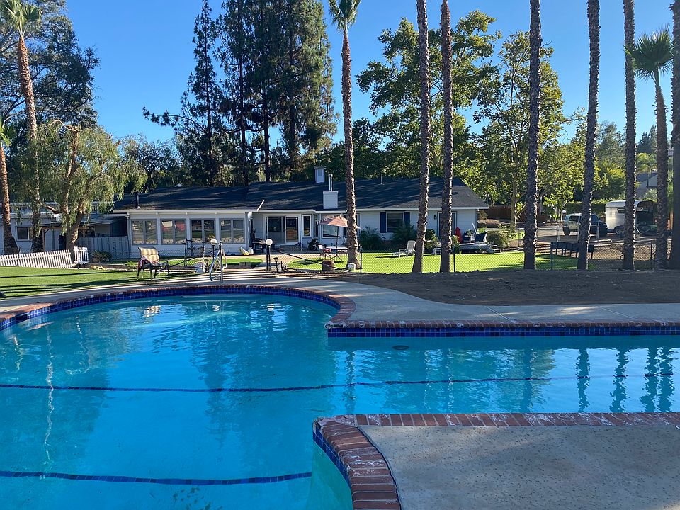 view from pool house