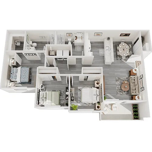 Floor plan 3 Bed 2 Bath