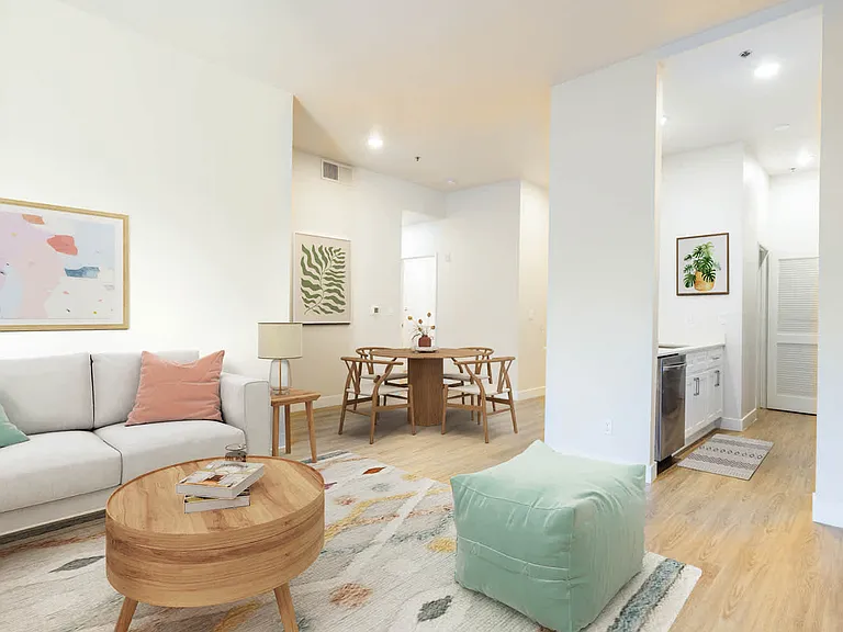 Living Room with Hard Surface Flooring