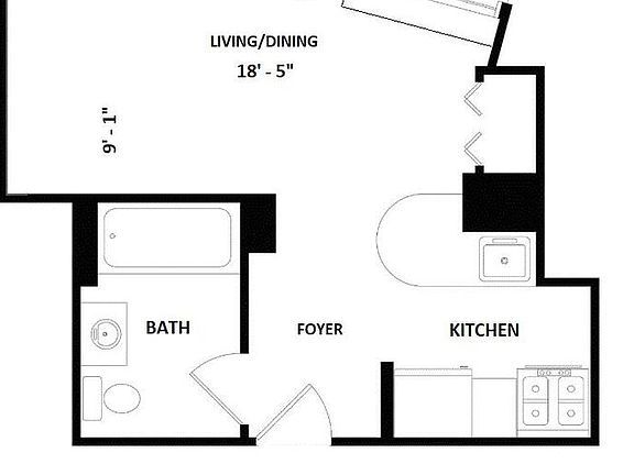 2nd image of 1 Wall Street Ct APT 406