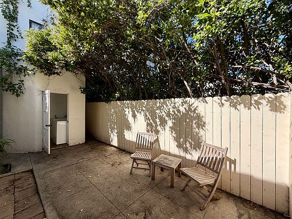 Private yard with dedicated laundry room
